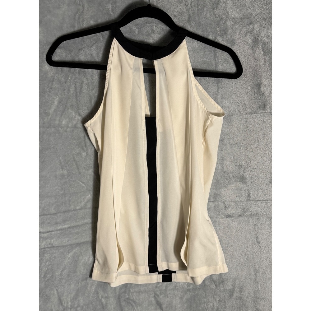 Banana Republic Womens Halter Top Cream Color Block Blouse XXS Petite
NWT NEW